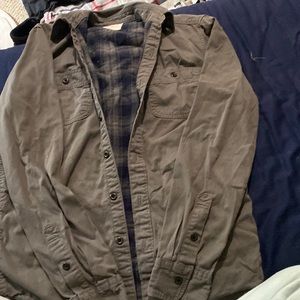 men’s size extra small grey button up